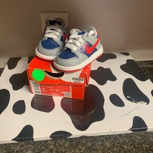 Nike Kids Blue and Red Sneakers